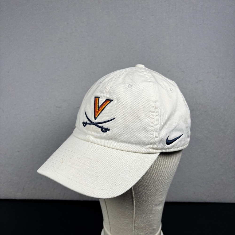 Nike Virginia Cavaliers Hat Baseball Cap White Heritage 86 Adjustable UVA Sabers